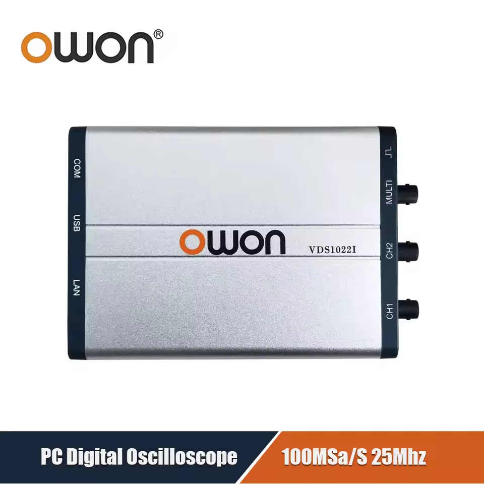 OWON VDS1022/VDS1022I Virtual  - Digital Storage Oscilloscope 100Mhz ulasan dan harga